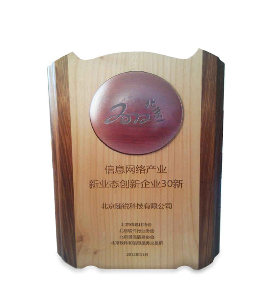 2012年北京信息網絡產業新業態創新企業30強 